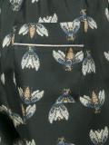 flies print cropped trousers