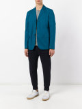 casual three button blazer