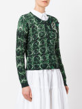 patterned cardigan 