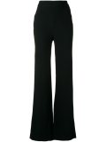 high waist flared trousers