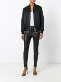 drawstring leather trousers 