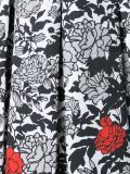garden print pleated skirt