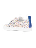 Slider paint splatter sneakers