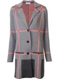 plaid cardi-coat