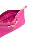 logo strap clutch