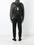 logo print zipped backpack