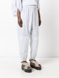 striped balloon trousers