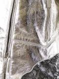 metallic biker jacket
