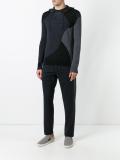 contrast hoodie 
