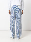 wide leg striped trousers 
