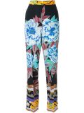 printed straight trousers