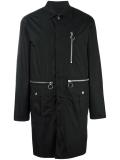 mid-length zipped parka