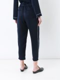 satin cropped trousers