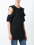 cut-out ruffle blouse 