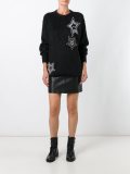 star embellished knit jumper