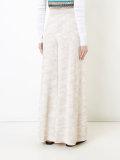 tonal zigzag palazzo pants 