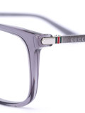 metallic square glasses