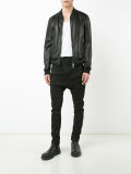 skinny drop-crotch trousers