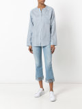 frayed cropped jeans