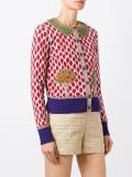tree embroidery cardigan