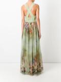 shells patch flared gown