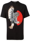 mechanical owl print T-shirt