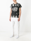 cobweb print T-shirt 