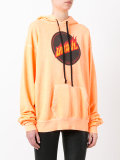 logo print hoodie
