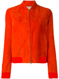 leather bomber jacket