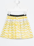 waves print skirt