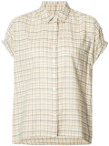 plaid shortsleeved shirt