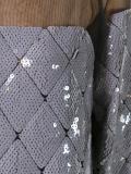 sequined sheer knit blouse
