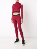 cold-shoulder cropped top