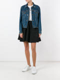 textured full skirt 