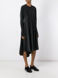 draped midi dress