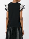 ruffle sleeve T-shirt 