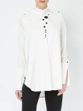 buttoned detail shirt