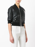 cropped bomber jacket