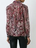 tiger print pussy bow blouse