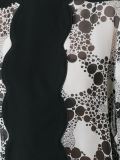 scalloped print blouse