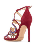 waved motif sandals 