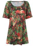 round neck printed dress