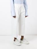 cropped wide leg trousers