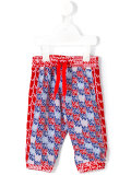 patchwork print trousers