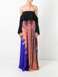 panelled long skirt