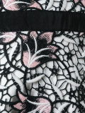floral layered flared dress