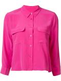 pocketed cropped shirt