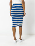 striped lurex skirt