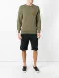 leaf embroidered sweatshirt