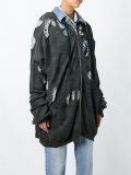camouflage zipped hoodie